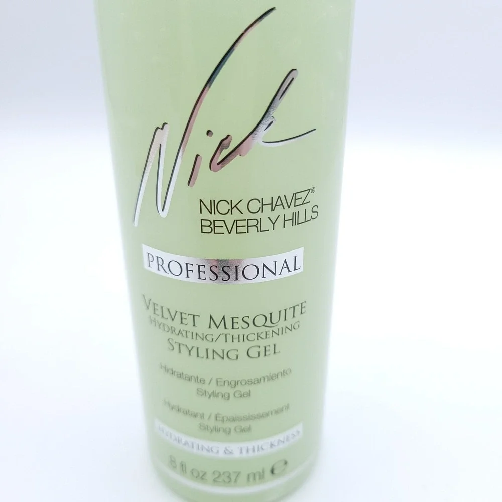 Nick Chavez Professional Velvet Mesquite Styling Gel 8 fl oz New Sealed
